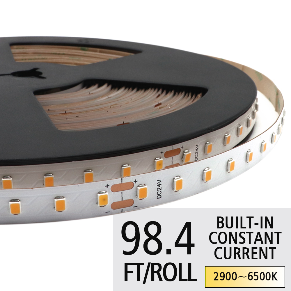 DC36V 2835SMD Built-in LED Tape Light - Constant Current White LED Strip - 90LEDs/M - 32.8 to 131.2Ft Optional